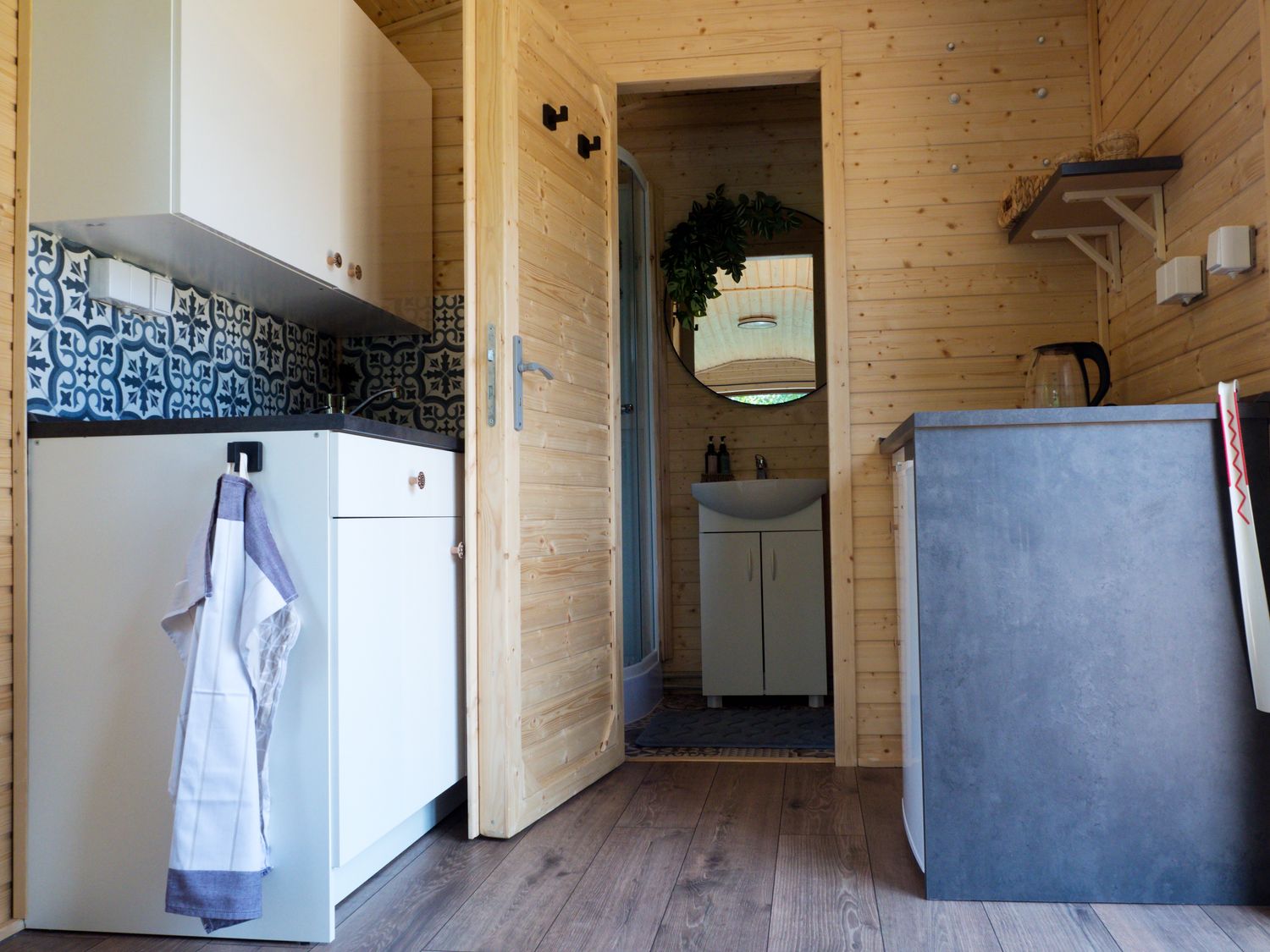 Glamping Tři oříšky kuchyň