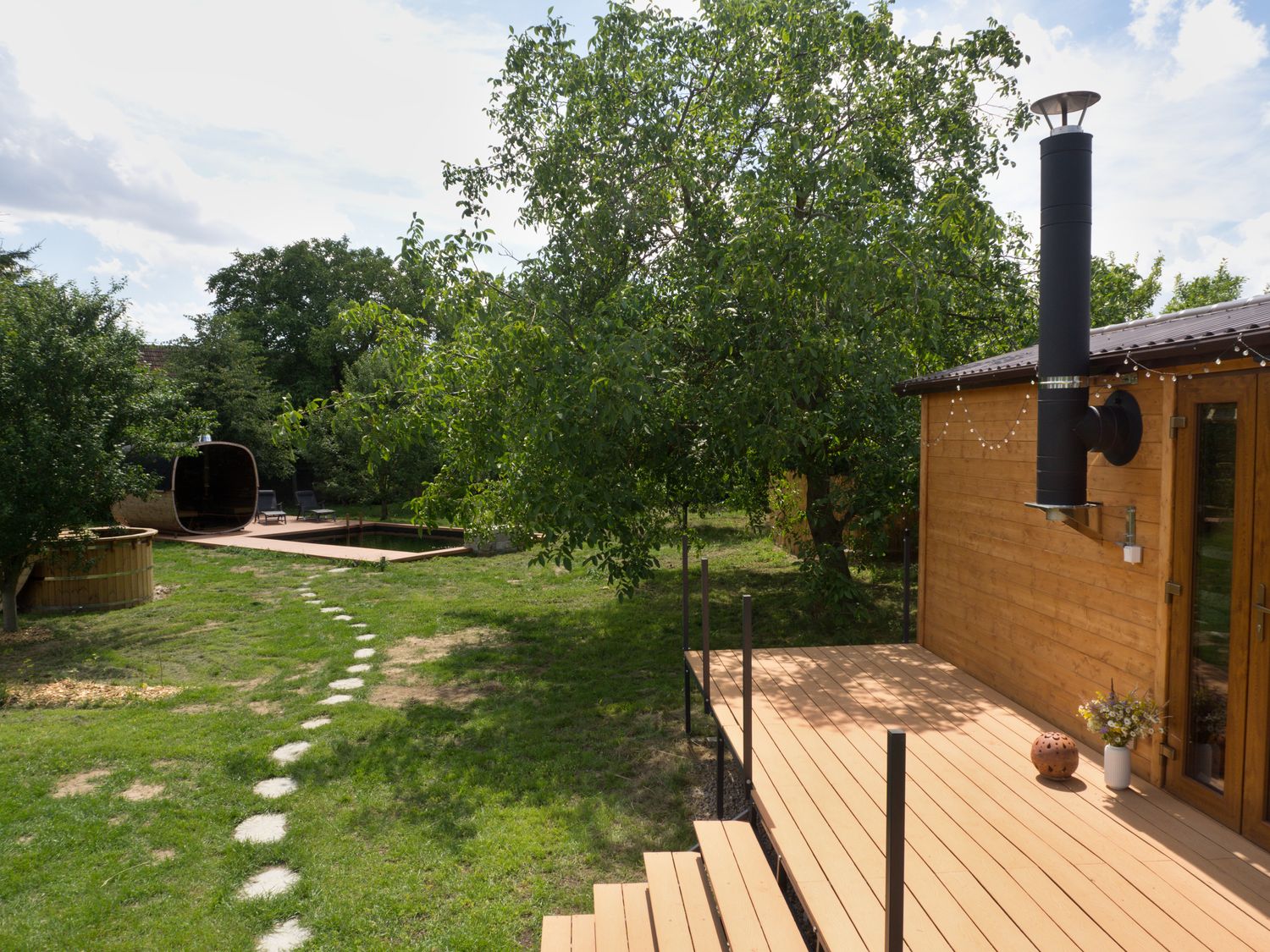 Glamping Tři oříšky veranda
