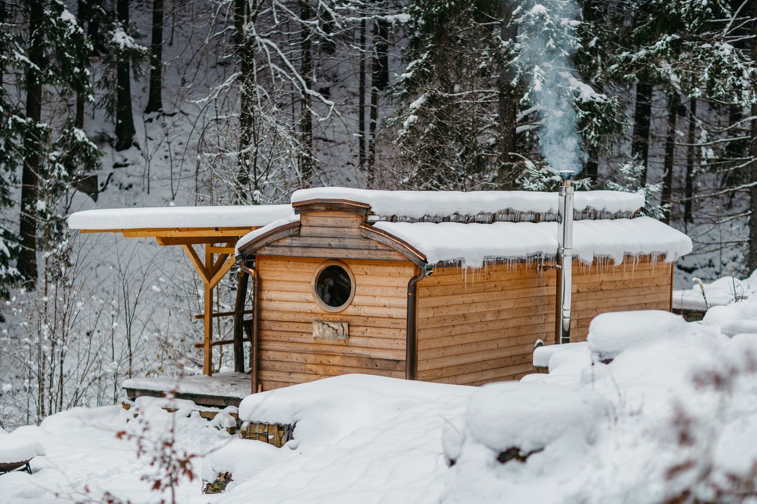 Glamping Valašsko zima 2